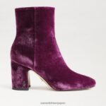 jp Sam Edelman 女性 フォーンアンクルブーティ ディープオーキッドベルベット 4NFV0P782 履物 - Image 2
