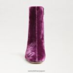 jp Sam Edelman 女性 フォーンアンクルブーティ ディープオーキッドベルベット 4NFV0P782 履物 - Image 3