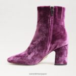 jp Sam Edelman 女性 フォーンアンクルブーティ ディープオーキッドベルベット 4NFV0P782 履物 - Image 4