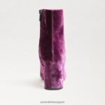 jp Sam Edelman 女性 フォーンアンクルブーティ ディープオーキッドベルベット 4NFV0P782 履物 - Image 5