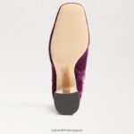 jp Sam Edelman 女性 フォーンアンクルブーティ ディープオーキッドベルベット 4NFV0P782 履物 - Image 6