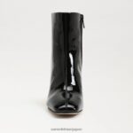 jp Sam Edelman 女性 フォーンアンクルブーティ ブラックパテント 4NFV0P787 履物 - Image 3