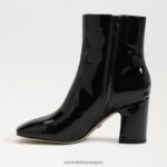 jp Sam Edelman 女性 フォーンアンクルブーティ ブラックパテント 4NFV0P787 履物 - Image 4
