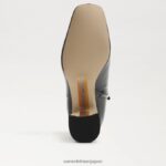 jp Sam Edelman 女性 フォーンアンクルブーティ ブラックパテント 4NFV0P787 履物 - Image 6