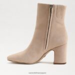 jp Sam Edelman 女性 フォーンアンクルブーティ 暖かいオーツスエード 4NFV0P786 履物 - Image 4