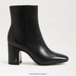 jp Sam Edelman 女性 フォーンアンクルブーティ 黒い革 4NFV0P784 履物 - Image 2