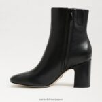 jp Sam Edelman 女性 フォーンアンクルブーティ 黒い革 4NFV0P784 履物 - Image 4