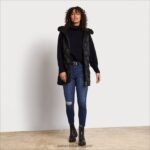 jp Sam Edelman 女性 フグベスト 黒 4NFV0P1156 衣服