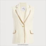 jp Sam Edelman 女性 フランキーベスト クチナシ 4NFV0P1084 衣服 - Image 5