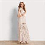 jp Sam Edelman 女性 フランキーベスト ホワイトストライプ 4NFV0P1083 衣服