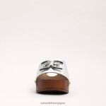 jp Sam Edelman 女性 フランシーナ ミュールサンダル 銀 4NFV0P519 履物 - Image 3