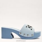 jp Sam Edelman 女性 フランシーナ ミュールサンダル 青白い 4NFV0P521 履物 - Image 2