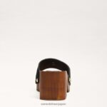 jp Sam Edelman 女性 フランシーナ ミュールサンダル 黒いスエード 4NFV0P520 履物 - Image 5
