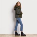 jp Sam Edelman 女性 フード付きショートフグ オリーブ 4NFV0P1252 衣服 - Image 2
