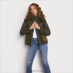 jp Sam Edelman 女性 フード付きショートフグ オリーブ 4NFV0P1252 衣服 - Image 3