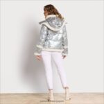 jp Sam Edelman 女性 フード付きショートフグ 銀 4NFV0P1133 衣服 - Image 4