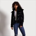 jp Sam Edelman 女性 フード付きショートフグ 黒 4NFV0P1134 衣服 - Image 3