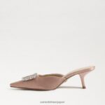 jp Sam Edelman 女性 ブリット キトゥン ヒール ミュール ソフトプラリネ 4NFV0P432 履物 - Image 4
