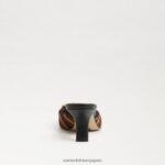 jp Sam Edelman 女性 ブリット キトゥン ヒール ミュール ブラウンマルチ 4NFV0P430 履物 - Image 5