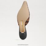 jp Sam Edelman 女性 ブリット キトゥン ヒール ミュール ブラウンマルチ 4NFV0P430 履物 - Image 6