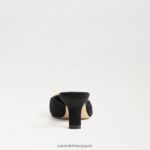 jp Sam Edelman 女性 ブリット キトゥン ヒール ミュール 黒いスエード 4NFV0P434 履物 - Image 5