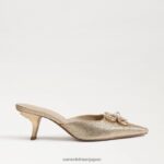 jp Sam Edelman 女性 ブリットツアーキトゥンヒール アンバーゴールド 4NFV0P589 履物 - Image 2