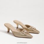 jp Sam Edelman 女性 ブリットツアーキトゥンヒール アンバーゴールド 4NFV0P589 履物