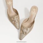 jp Sam Edelman 女性 ブリットツアーキトゥンヒール アンバーゴールド 4NFV0P589 履物 - Image 7