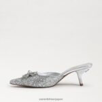 jp Sam Edelman 女性 ブリットツアーキトゥンヒール ソフトシルバー 4NFV0P588 履物 - Image 4