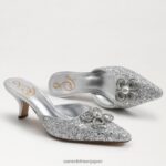 jp Sam Edelman 女性 ブリットツアーキトゥンヒール ソフトシルバー 4NFV0P588 履物 - Image 7