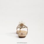 jp Sam Edelman 女性 ブリンダ トングサンダル 金箔 4NFV0P727 履物 - Image 5