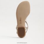 jp Sam Edelman 女性 ブリンダ トングサンダル 金箔 4NFV0P727 履物 - Image 6