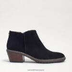 jp Sam Edelman 女性 プライスアンクルブーティ 黒いスエード 4NFV0P376 履物 - Image 2