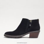 jp Sam Edelman 女性 プライスアンクルブーティ 黒いスエード 4NFV0P376 履物 - Image 4