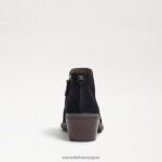jp Sam Edelman 女性 プライスアンクルブーティ 黒いスエード 4NFV0P376 履物 - Image 5