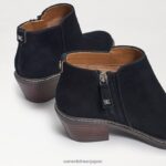 jp Sam Edelman 女性 プライスアンクルブーティ 黒いスエード 4NFV0P376 履物 - Image 7