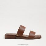 jp Sam Edelman 女性 ヘイディー スライド サンダル サドルレザー 4NFV0P571 履物 - Image 2