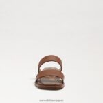 jp Sam Edelman 女性 ヘイディー スライド サンダル サドルレザー 4NFV0P571 履物 - Image 3