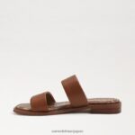 jp Sam Edelman 女性 ヘイディー スライド サンダル サドルレザー 4NFV0P571 履物 - Image 4