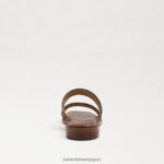 jp Sam Edelman 女性 ヘイディー スライド サンダル サドルレザー 4NFV0P571 履物 - Image 5