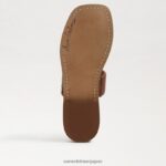 jp Sam Edelman 女性 ヘイディー スライド サンダル サドルレザー 4NFV0P571 履物 - Image 6
