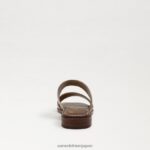 jp Sam Edelman 女性 ヘイディー スライド サンダル 金箔革 4NFV0P574 履物 - Image 5