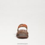 jp Sam Edelman 女性 ヘラ スライド サンダル サンセットオレンジ/クオイオ 4NFV0P742 履物 - Image 3
