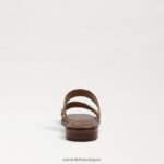 jp Sam Edelman 女性 ヘラ スライド サンダル サンセットオレンジ/クオイオ 4NFV0P742 履物 - Image 5