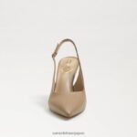 jp Sam Edelman 女性 ヘーゼル スリングバック ポンプ ソフトベージュ 4NFV0P661 履物 - Image 3