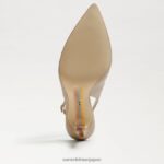 jp Sam Edelman 女性 ヘーゼル スリングバック ポンプ ソフトベージュ 4NFV0P661 履物 - Image 6