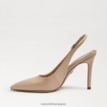 jp Sam Edelman 女性 ヘーゼル スリングバック ポンプ ベージュ ブラッシュ パテント 4NFV0P665 履物 - Image 4