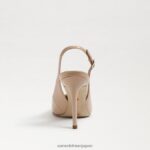 jp Sam Edelman 女性 ヘーゼル スリングバック ポンプ ベージュ ブラッシュ パテント 4NFV0P665 履物 - Image 5