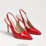 jp Sam Edelman 女性 ヘーゼル スリングバック ポンプ ルビーレッドの特許 4NFV0P664 履物