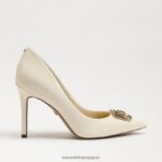 jp Sam Edelman 女性 ヘーゼルラディアントポインテッドトゥヒール 磁器 4NFV0P657 履物 - Image 2